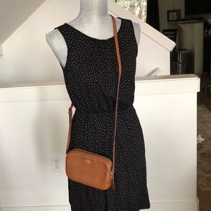 Coach cognac crossbody purse